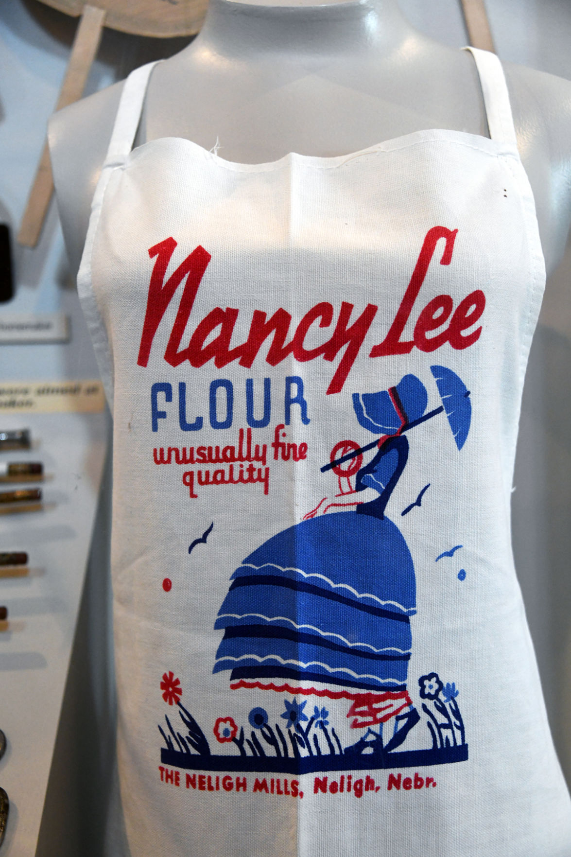 002 Flour sack apron at the Neligh Mill.JPG